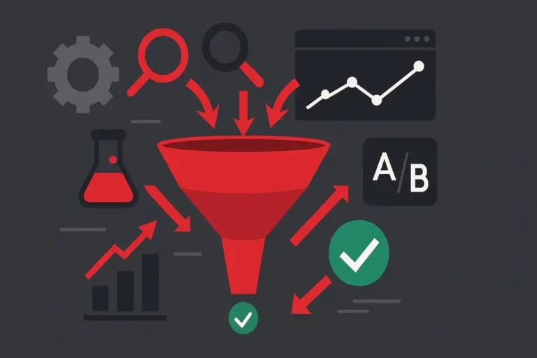 CRO and advertising optimization guide showing conversion improvement techniques