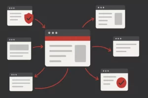 Off-page SEO guide showing backlink building and authority development strategies