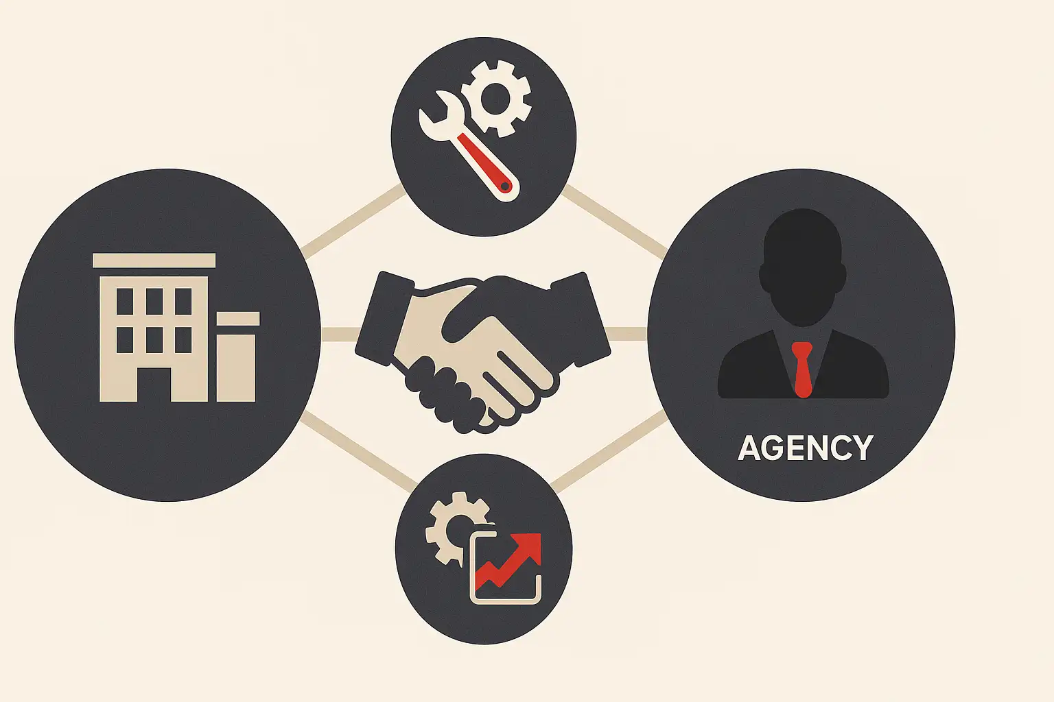 Digital marketing outsourcing guide showing agency partnership benefits